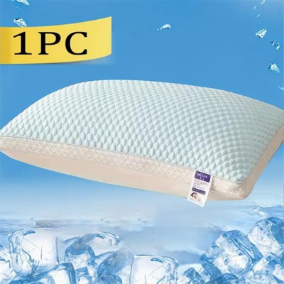 Aghana Digitals Ice-Silk Tofu Pillow with 3D Massage Texture, Dual-Side Design for All-Season