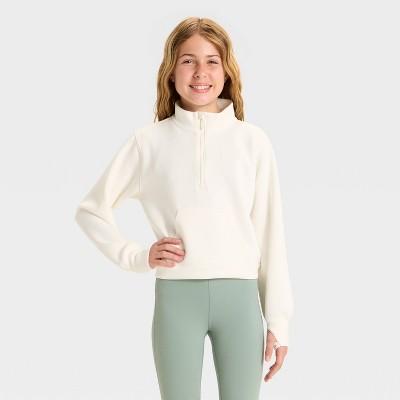 Girls' Airy Sleek 1/2 Zip Sweatshirt - All In Motion™