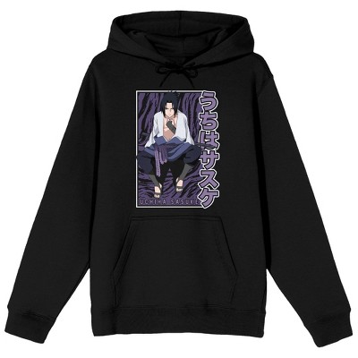 Naruto Shippuden Sasuke Uchiha Men's Black Sweatshirt