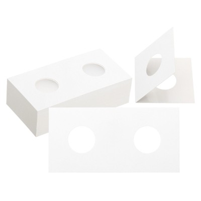 Unique Bargains Transparent Window Paper Coin Storage Organizing Protective Coin Holder 200 Pcs