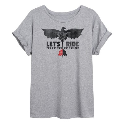 Women's - How to Train Your Dragon - Let's Ride Oversized Graphic T-Shirt