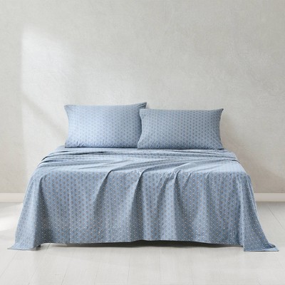 Lush Décor 4pc Freesia Cotton Sheet Set Blue