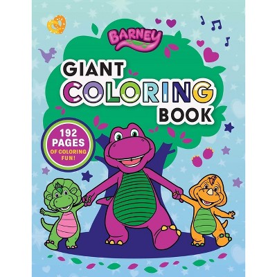 Barney: Giant Coloring Book - (Barney's World) by  Mattel (Paperback)