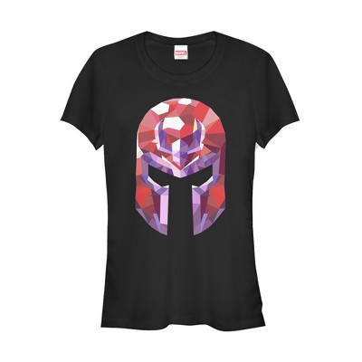 Juniors Womens Marvel X-Men Geometric Magneto Helmet T-Shirt