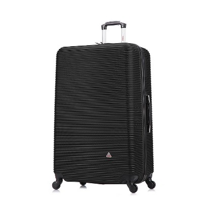 InUSA Checked Royal Lightweight Hardside Spinner Suitcase