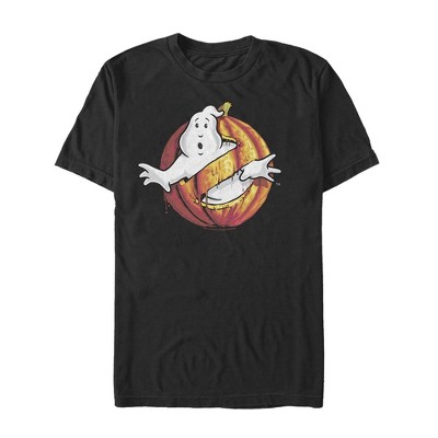 Men's Ghostbusters Halloween Pumpkin Logo T-Shirt