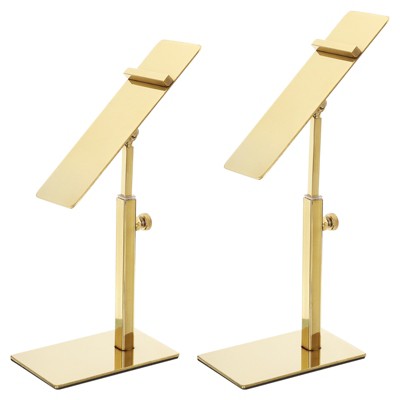 Unique Bargains Home Adjustable Countertop Display Shoe Rack Holder 2 Pack
