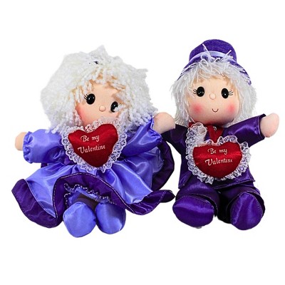 Craftoutlet.Com 7.5 Inch Be My Valentine Sweet Moments Set/2 Valentine Figurine Set , Musical Plush Couple (2PC)