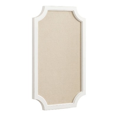 Kate & Laurel All Things Decor Hogan Framed Scalloped Decorative Wall Pinboard