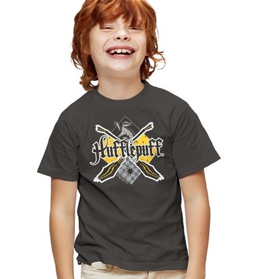 Boys' Harry Potter Hufflepuff Broomstick Badger Logo T-Shirt