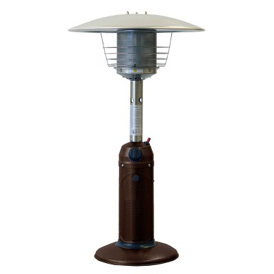 Portable Hammered Finish Patio Heater - Golden Bronze - AZ Patio Heaters: Weatherproof, 10ft Heat Coverage