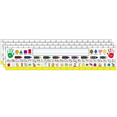 Carson Dellosa Education Traditional Manuscript Name Plates, Grade K-3, 36 Per Pack, 3 Packs