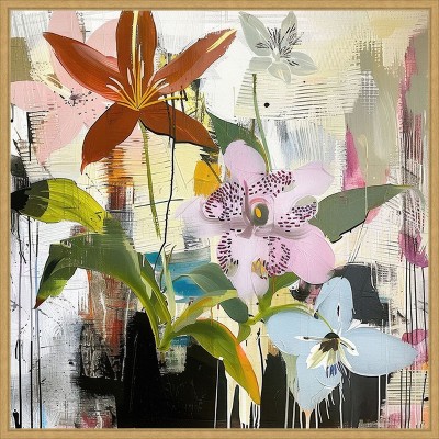 Amanti Art Floral Composition 1 by Elan Studios Canvas Wall Art Print Framed
