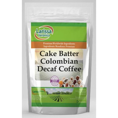 Larissa Veronica Cake Batter Colombian Decaf Coffee (Gourmet, Naturally Flavored, Whole Coffee Beans) (8 oz, ZIN: 548281)