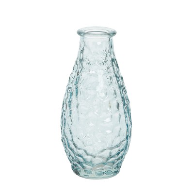 Transpac 5.5 in Clear Bumpy Glass Vase Perfect for Everyday Decor Decorative Home Accent