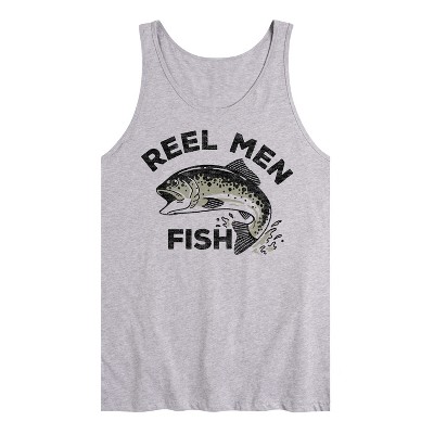 Men's - Instant Message - Reel Men Fish Graphic Tank Top