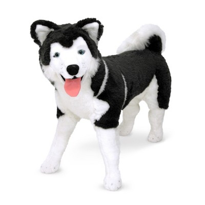 Melissa & Doug Giant Siberian Husky - Lifelike Stuffed Animal Dog (over 2 feet tall): Plush Toy for Kids