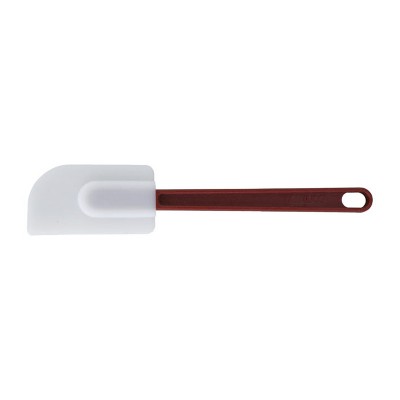 Winco Silicone Scraper, Flat Blade, Heat Resistant, Economy, 10"