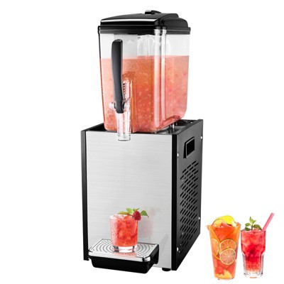 VEVOR Commercial Beverage Dispenser, 12 L / 12.7 QT Juice Dispenser, 246W 304 Stainless Steel Food Grade Ice Tea Drink Machine