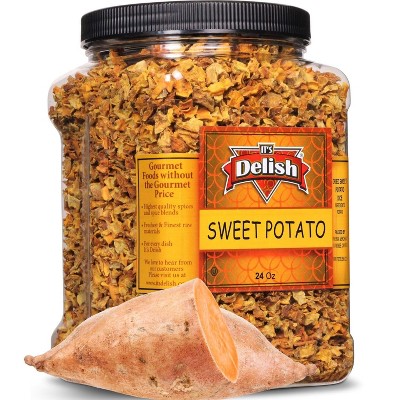 Gourmet Dehydrated Sweet Potato Dices by It's Delish, 24 Oz Jumbo Container