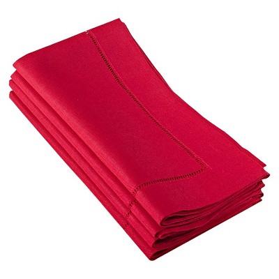 Hemstitched Dinner Napkins (Set Of 4)